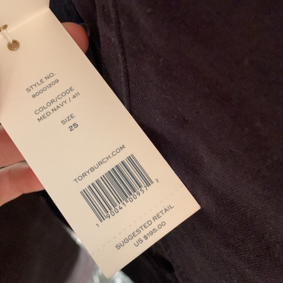 Tory Burch Navy Skinny Trousers Pants - Picture 14 of 14